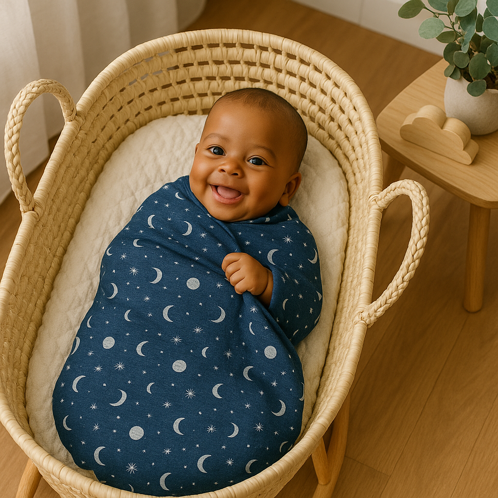 Celestial Shibori Swaddle