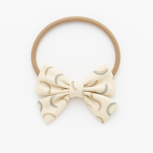 Dainty Bow Headband- Misty Arches